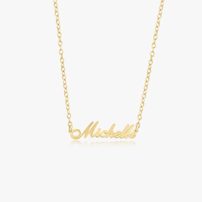14k Gold Filled Nameplate Necklace