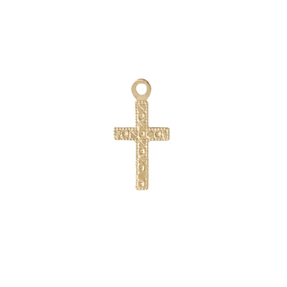 Mini Geo Cross Charm