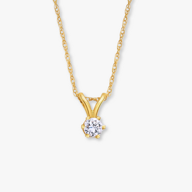 14kt 3mm Diamond Necklace