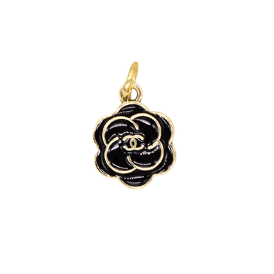 Black Vintage Floral Charm