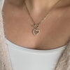 Vintage GG Toggle Heart Necklace