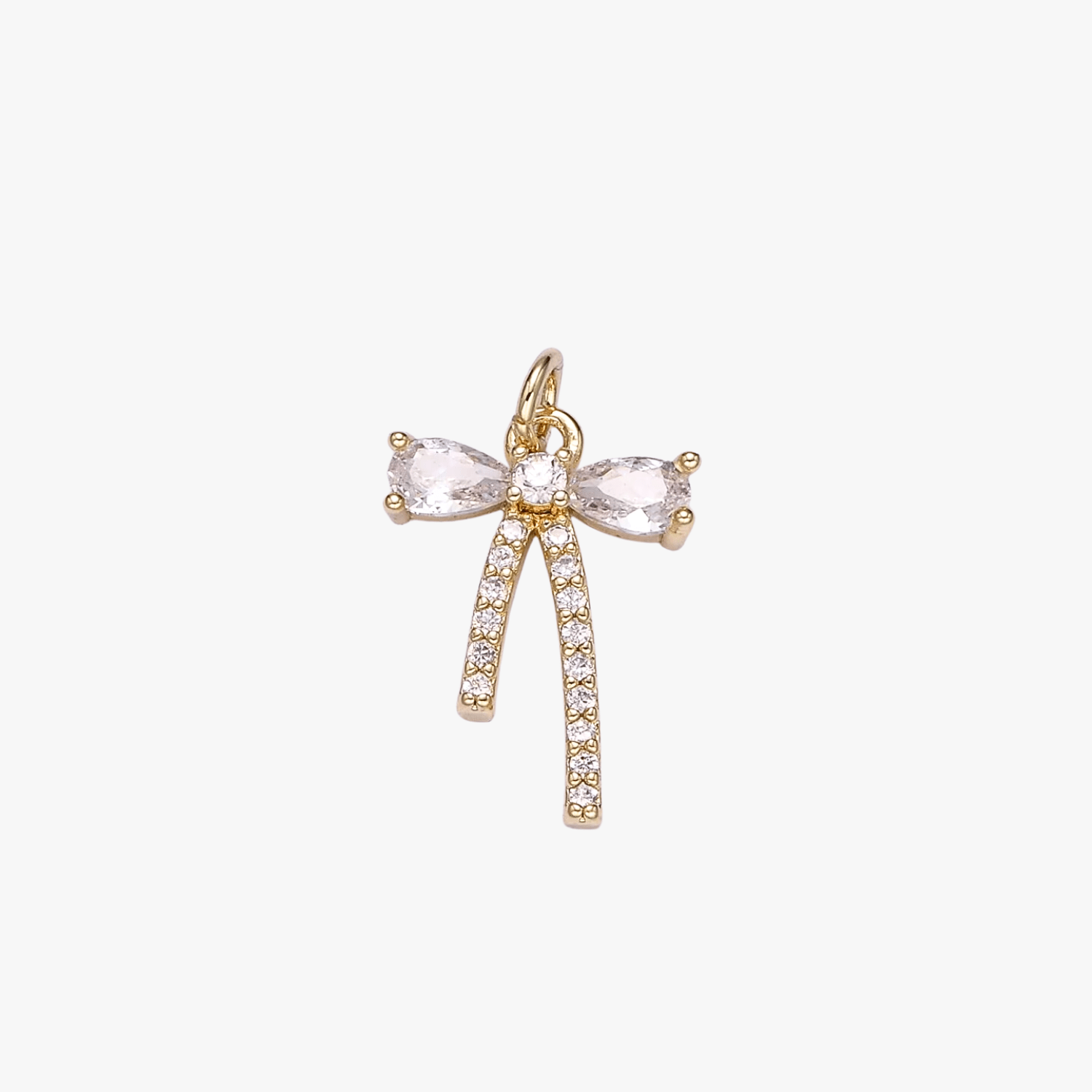 Cz Bow Charm - xohanalei