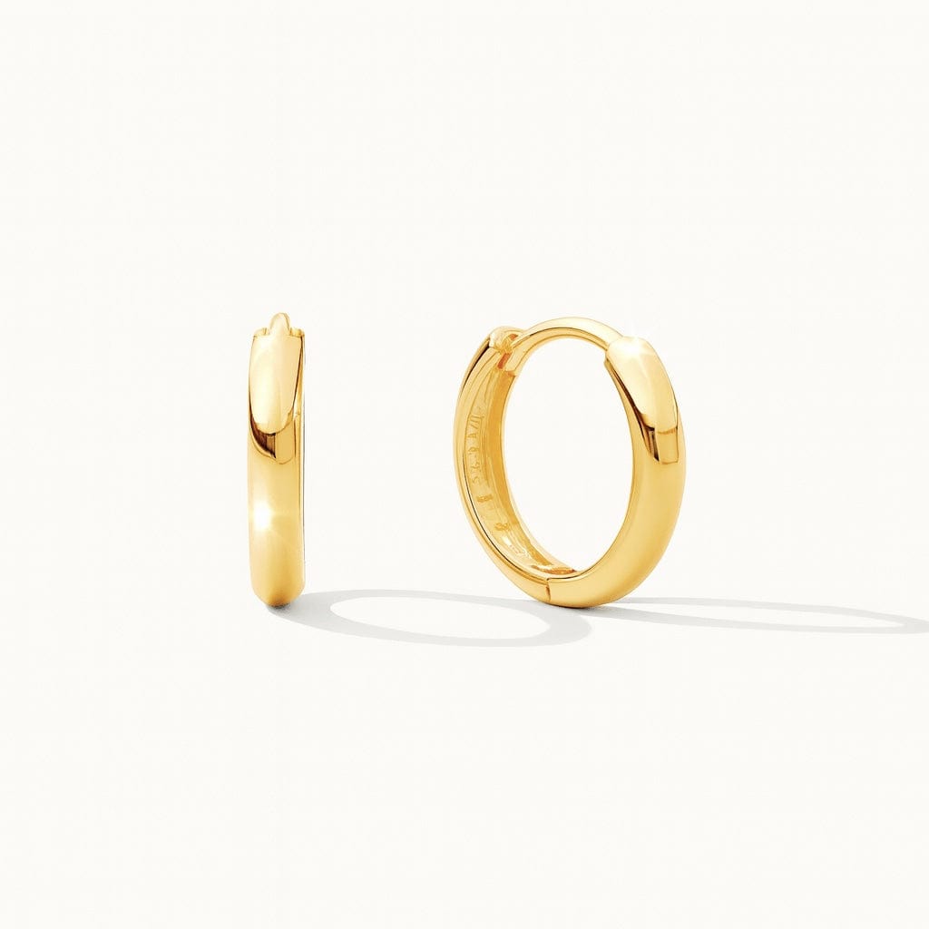 14k Gold Comfort Huggie Hoops - xohanalei
