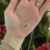 Vintage GG Toggle Heart Necklace