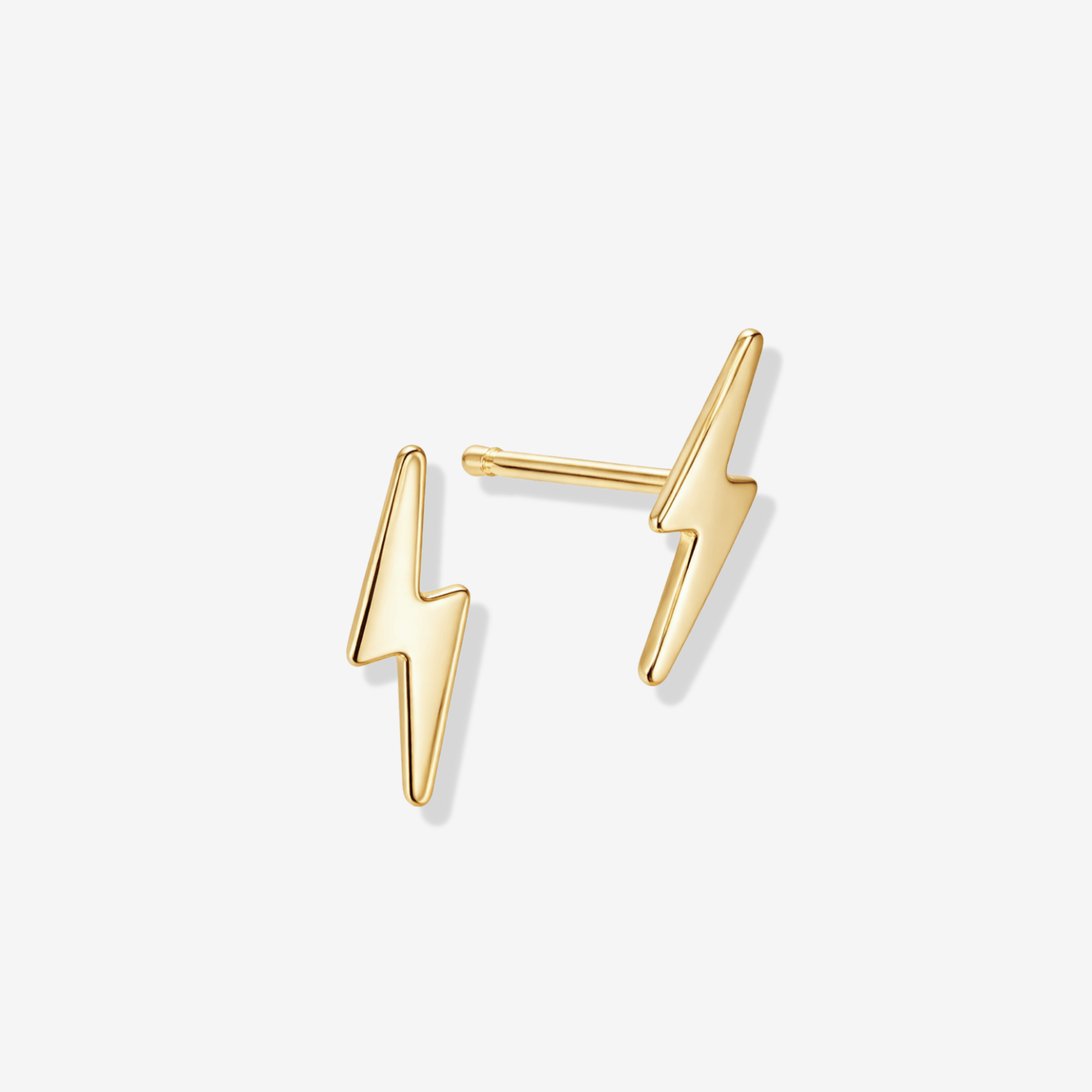 Borchie con fulmine (riempiti in oro 14k)