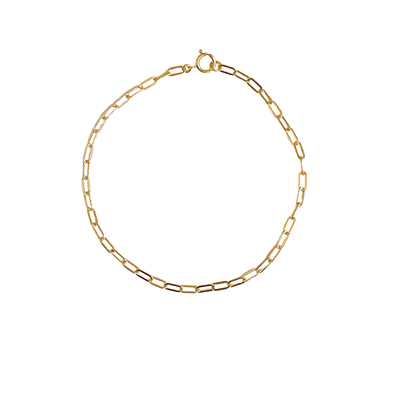 Paperclip Chain Bracelet - 14k Gold Filled