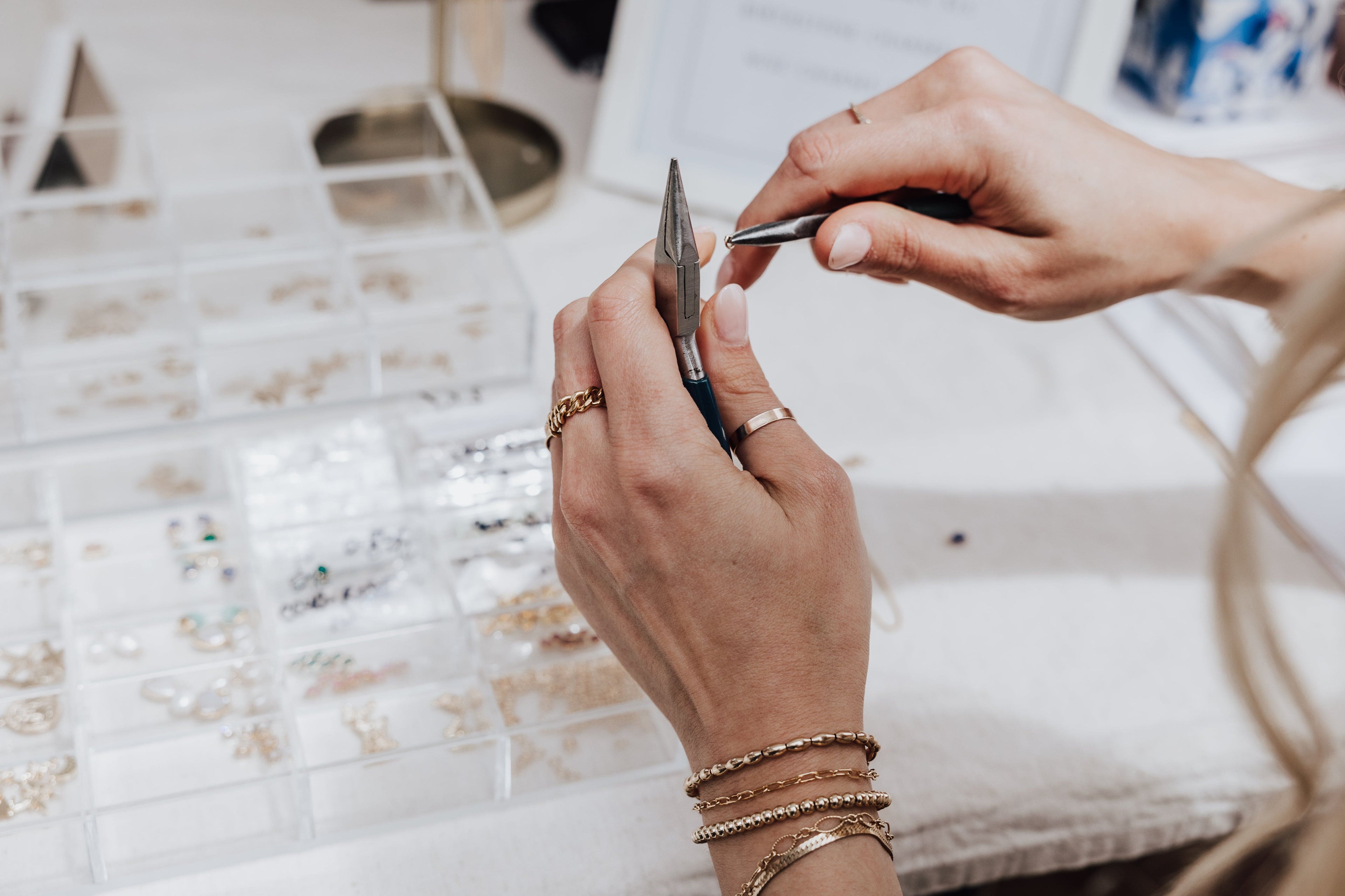 Orecchini Oro Bianco Rosa Catena Diamanti 1,53 Ct Mirco Visconti - Foto 11