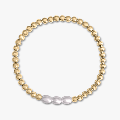 Bracelet trio de perles perlées