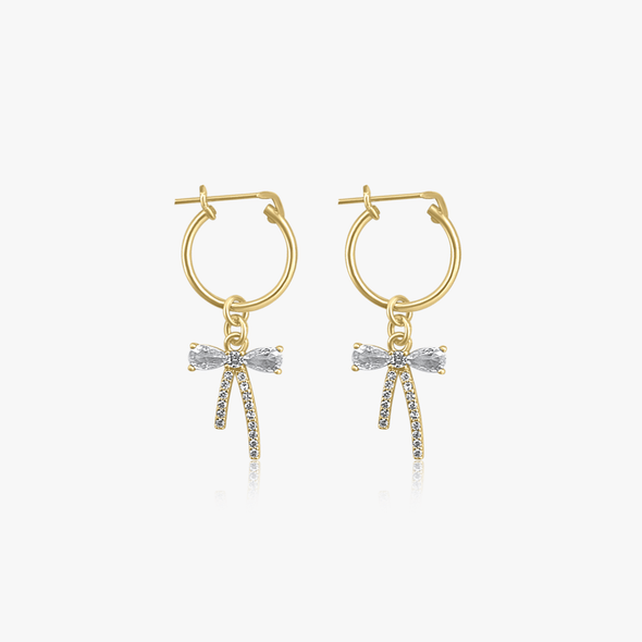 Cz Bow Earrings