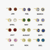 Birthstone Stud Earrings