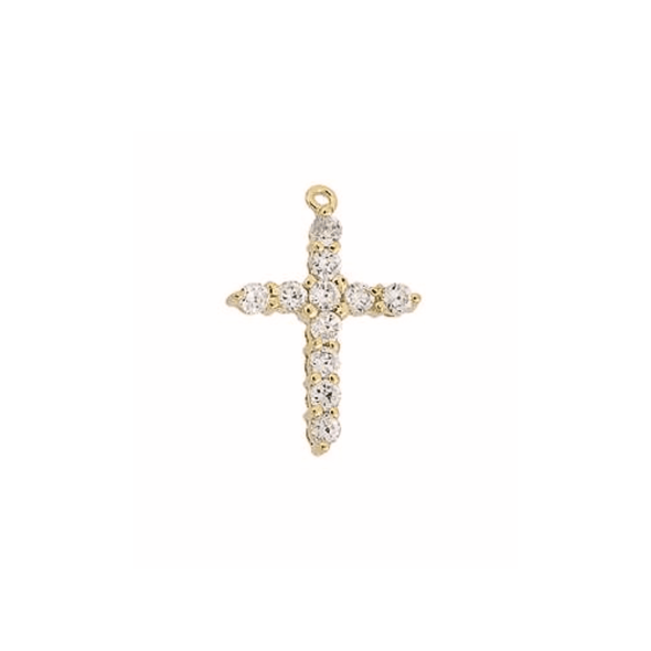 Cz Cross Charm