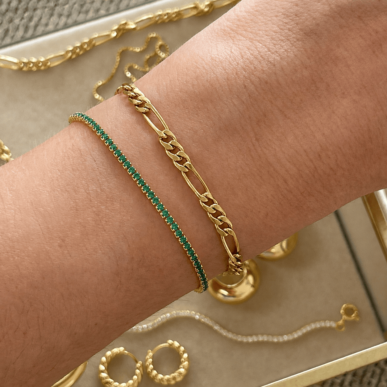 Bracelet tennis fin