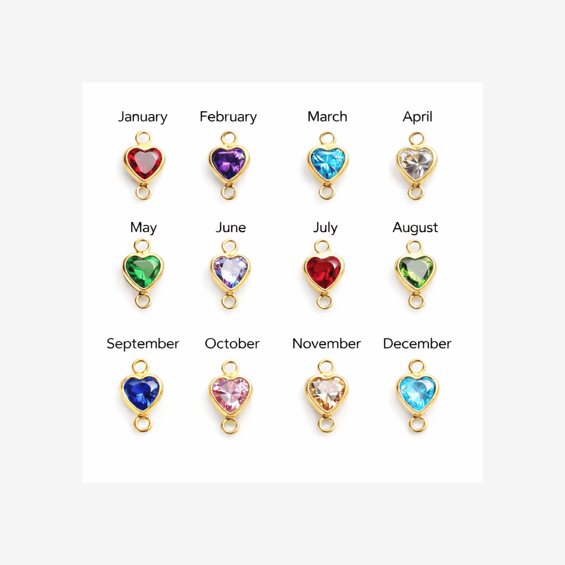 Sweetheart Birthstone Bracelet