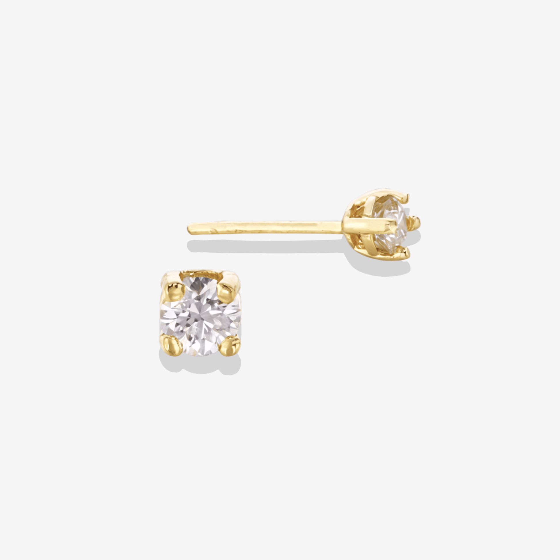 14k Diamond Stud Earrings