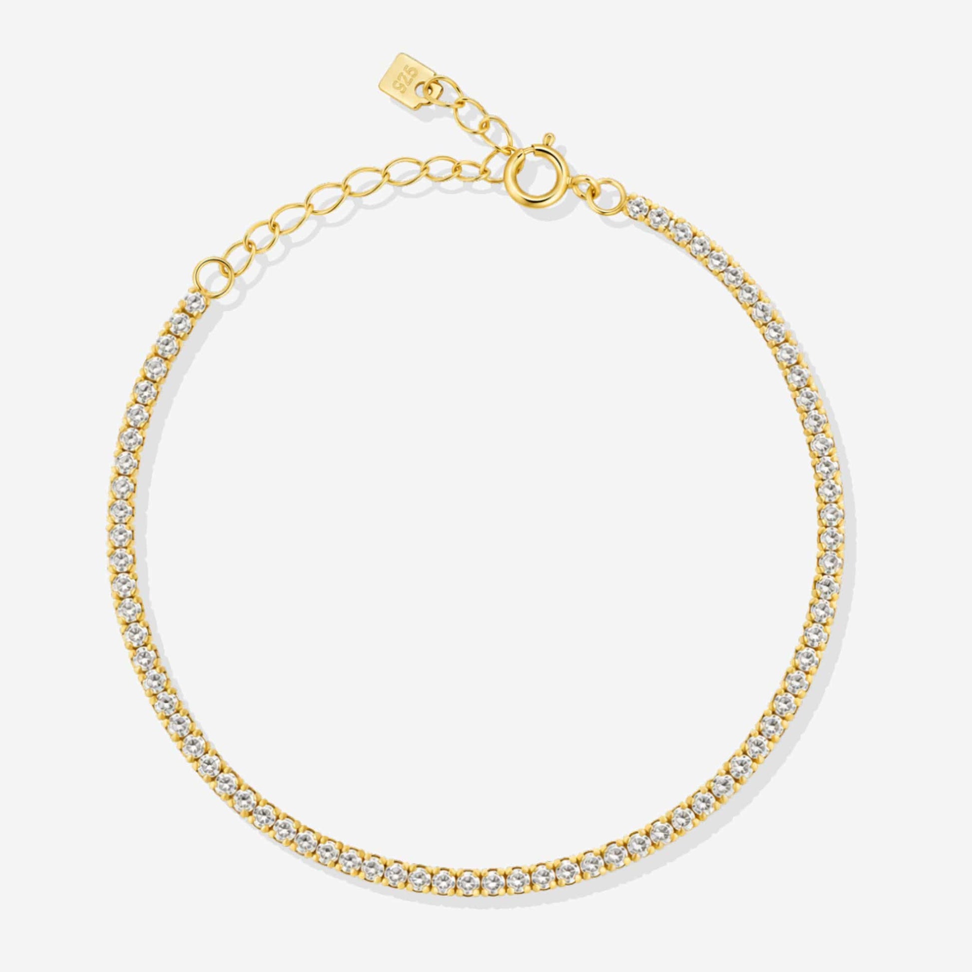 Bracelet tennis fin