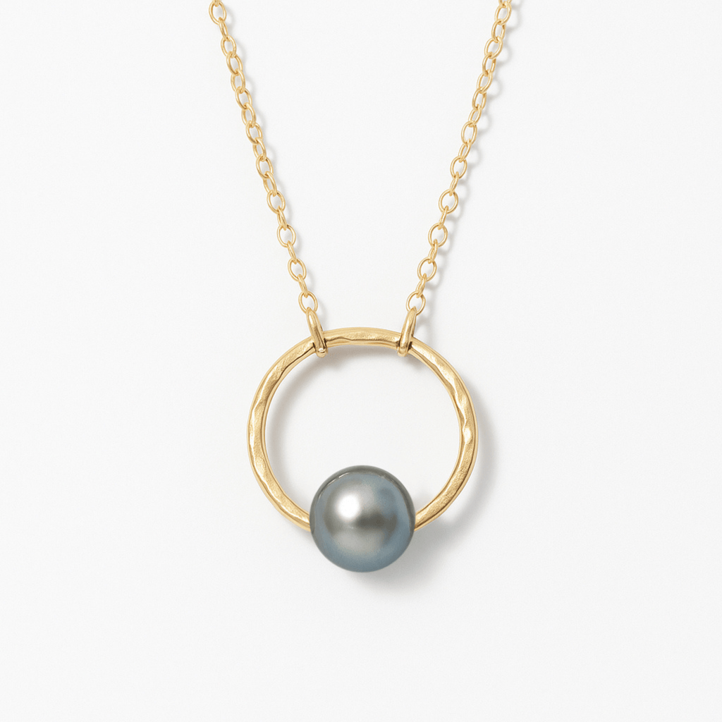 Tahitian Pearl Halo Necklace - xohanalei