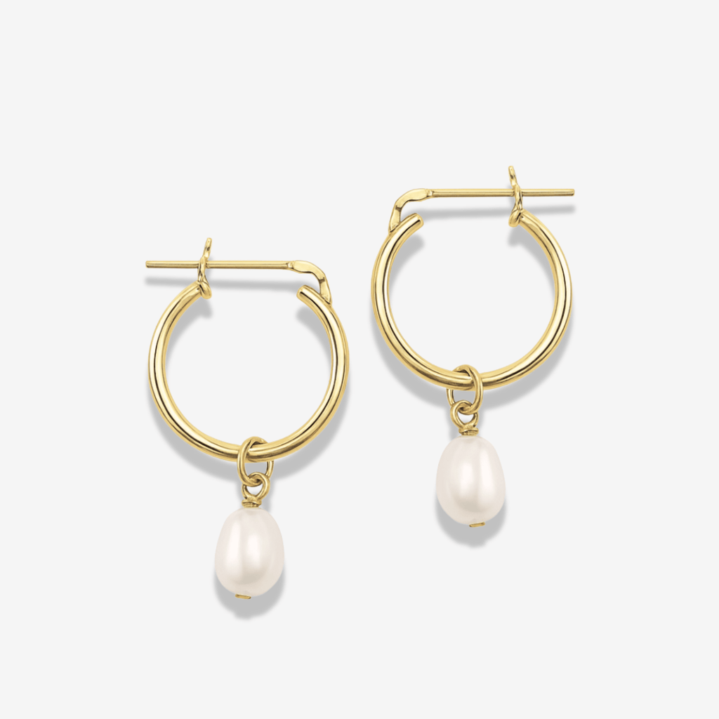 Mini Pearl Hoops - xohanalei