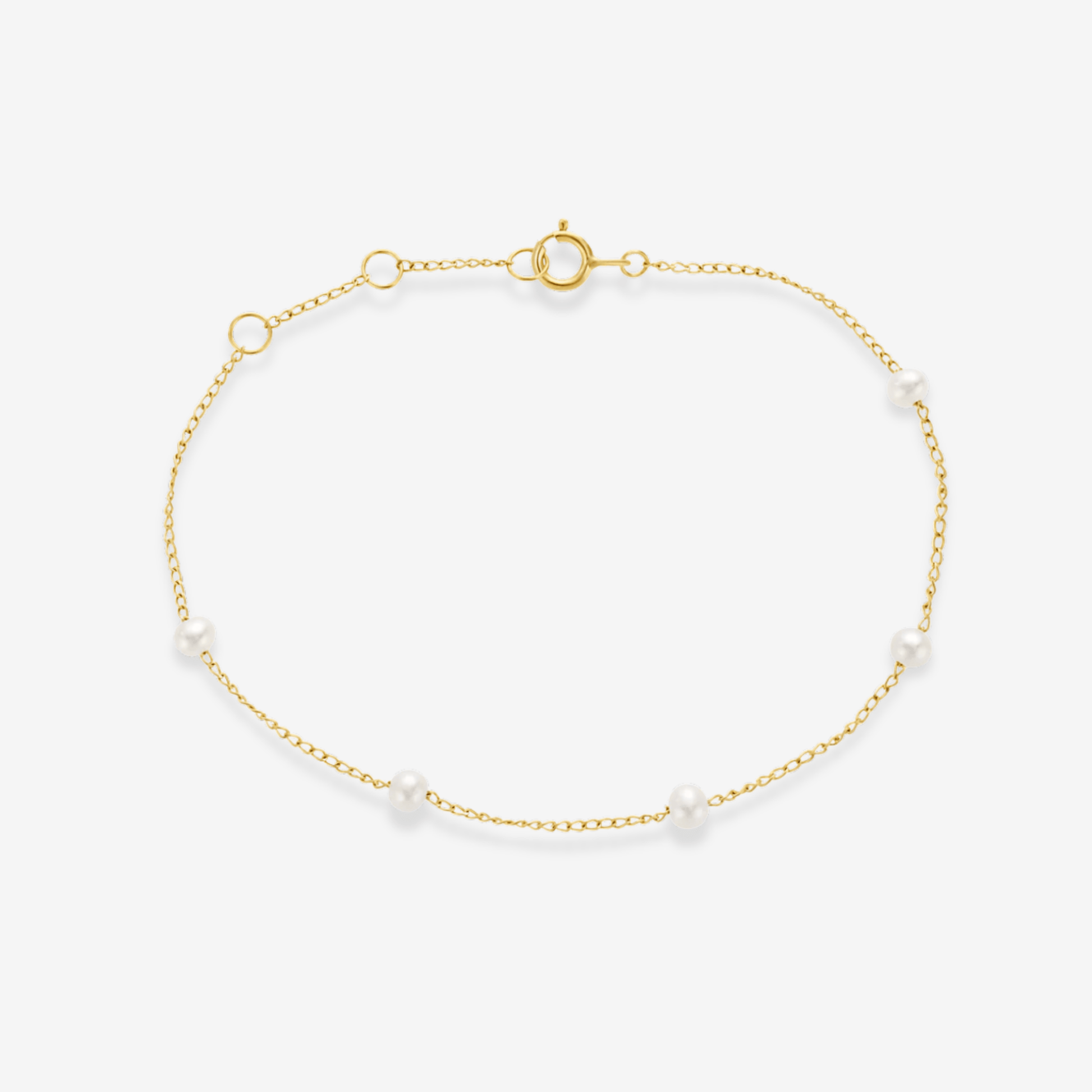 14k Gold Floating Pearl Bracelet - xohanalei