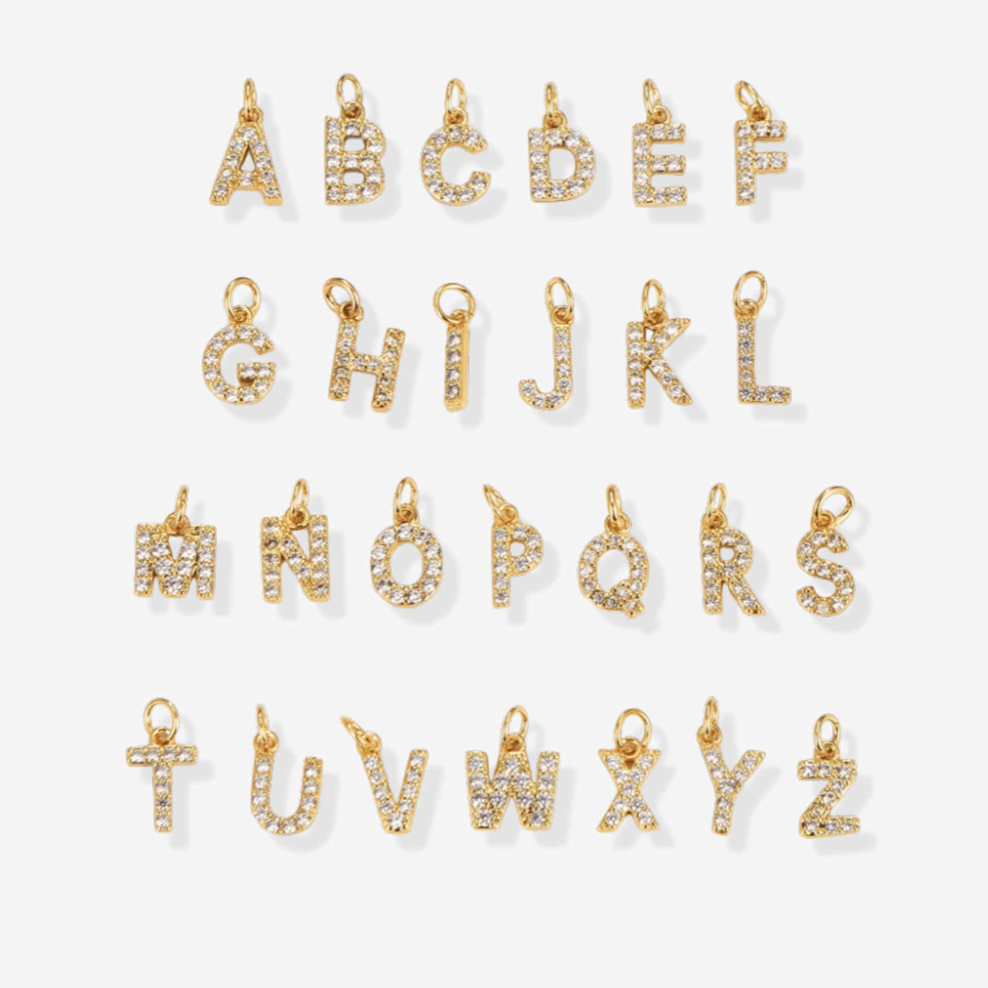 Bubble Heart Initial Necklace