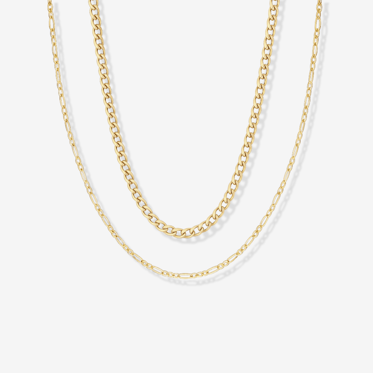 Figaro + Curb Chain Set ($225 value)