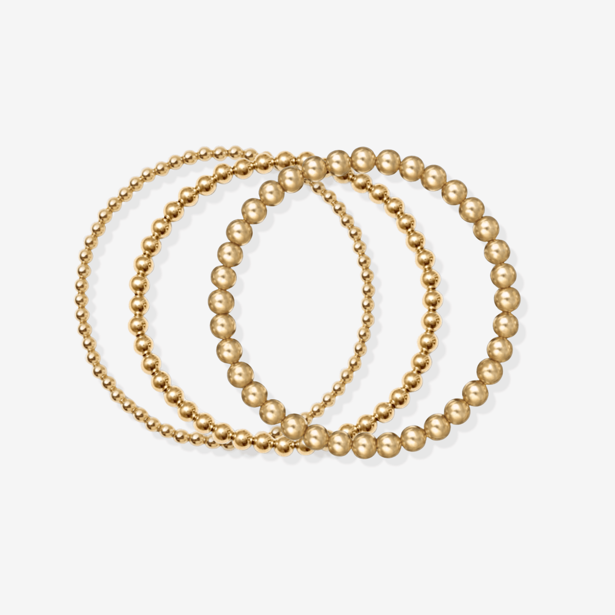 Beaded Bracelet Triple Stack (3,4,5mm) $212 Value