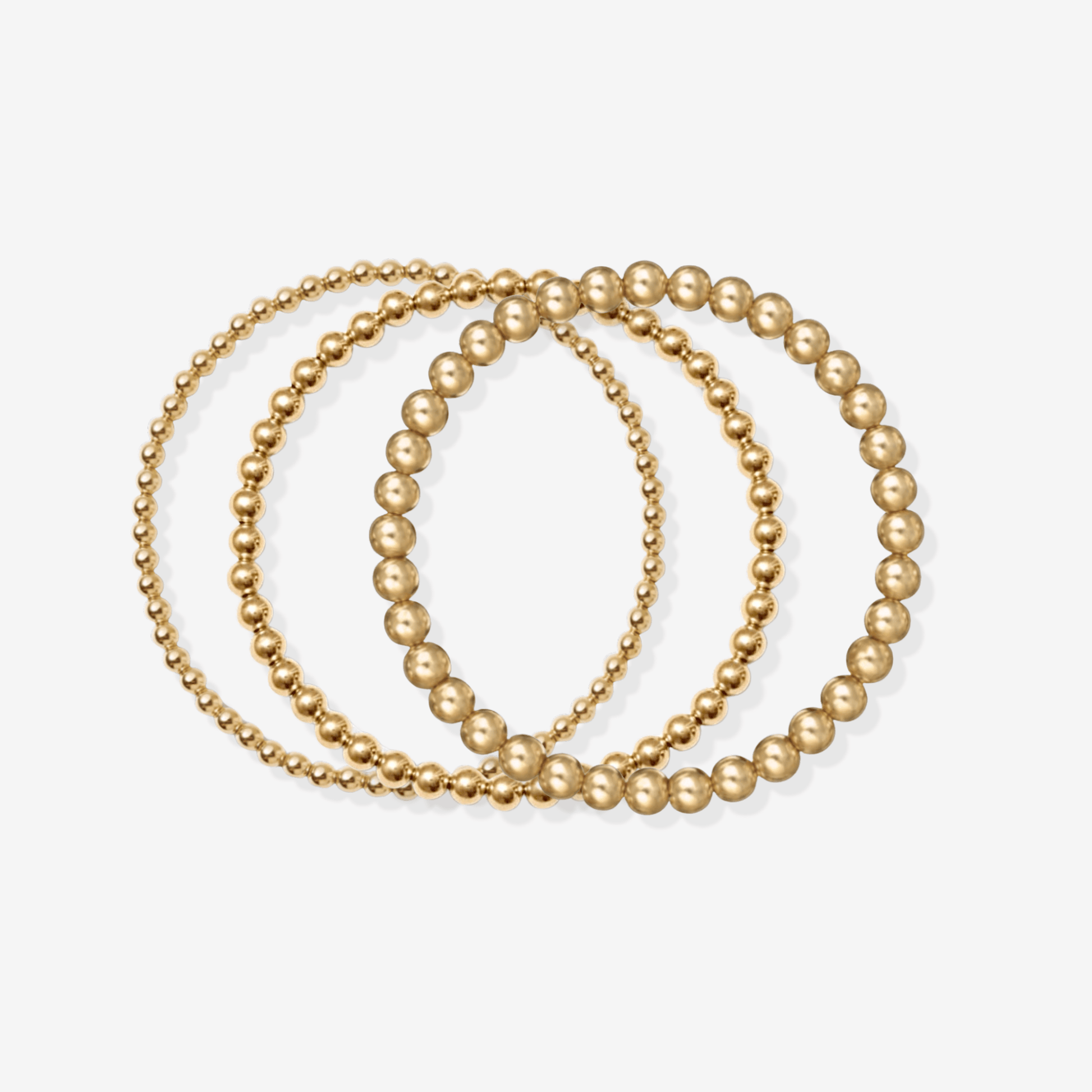 Beaded Bracelet Triple Stack (3,4,5mm) $212 Value