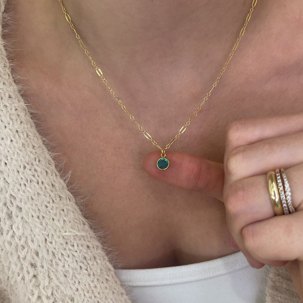 6mm Birthstone Necklace