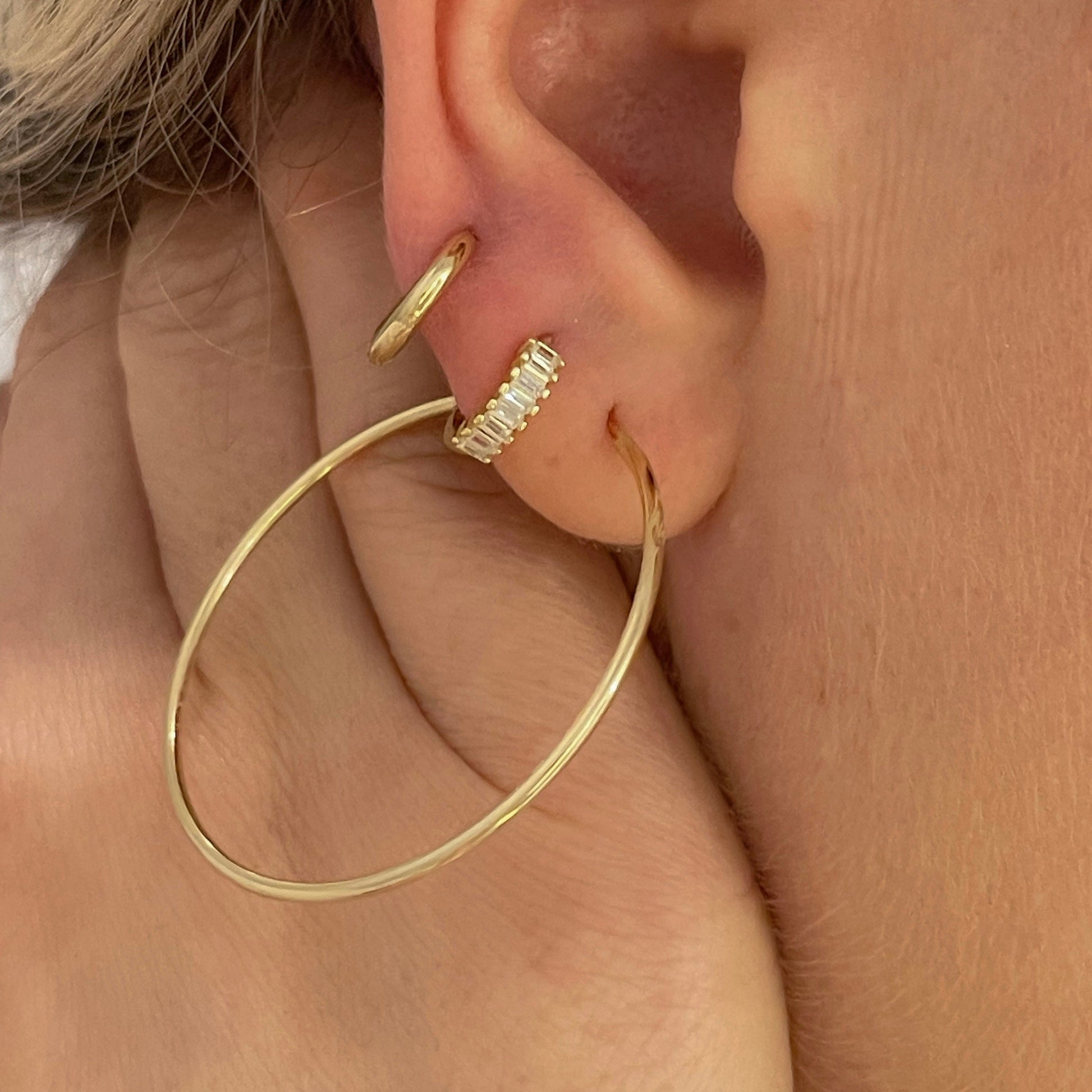 XL Thin Hoops - 14k Gold Filled