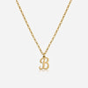 Collier initial cursif (meilleur vendeur)