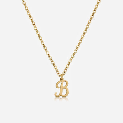 Collier initial cursif (meilleur vendeur)