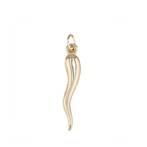 Italian Horn Charm - 14k gold filled