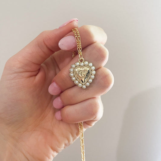 Vintage GG Heart Necklace
