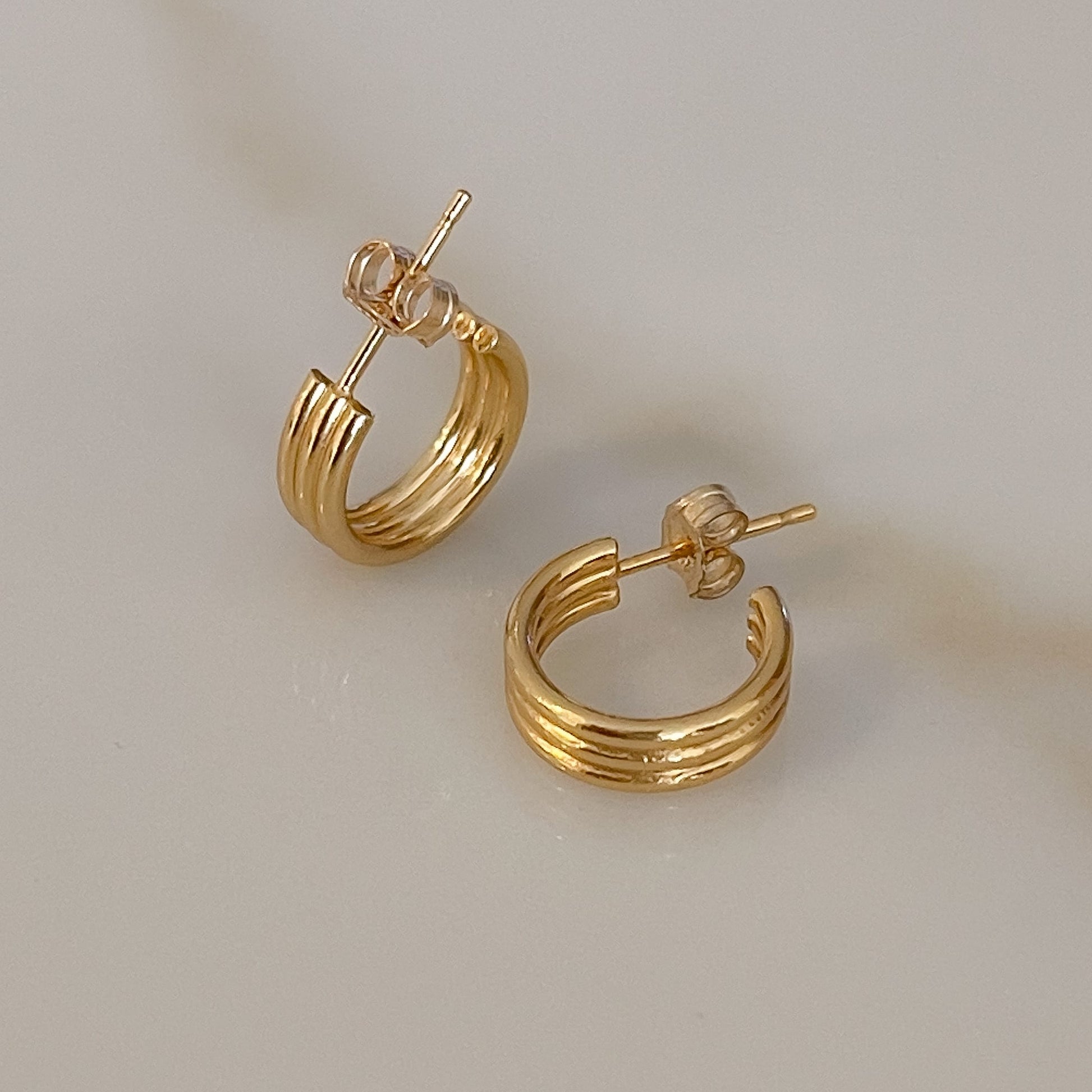 Triple Huggie Hoop - 14k Gold Filled