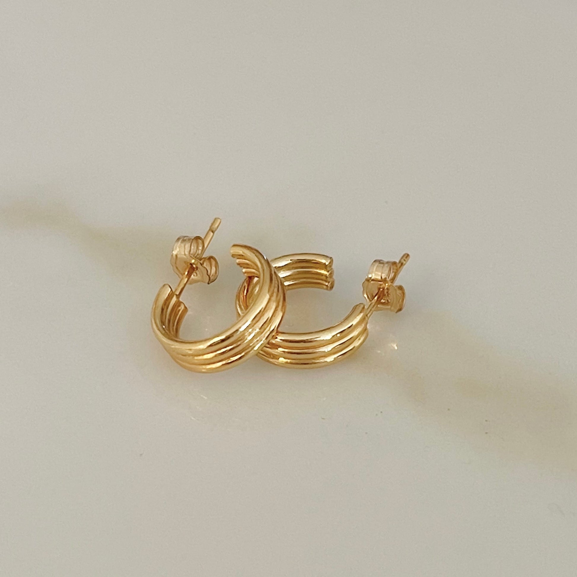 Triple Huggie Hoop - 14k Gold Filled
