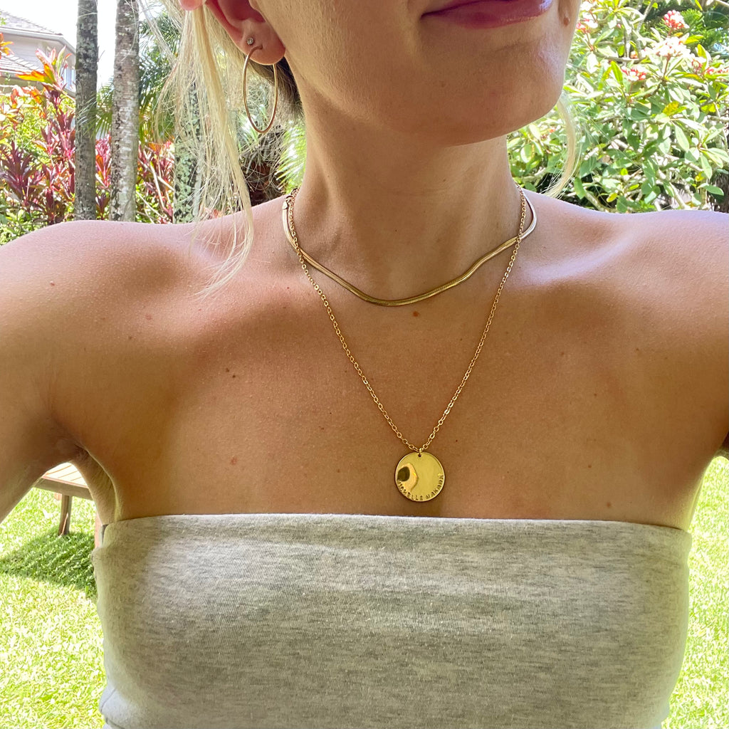 Large Custom Coin Necklace
