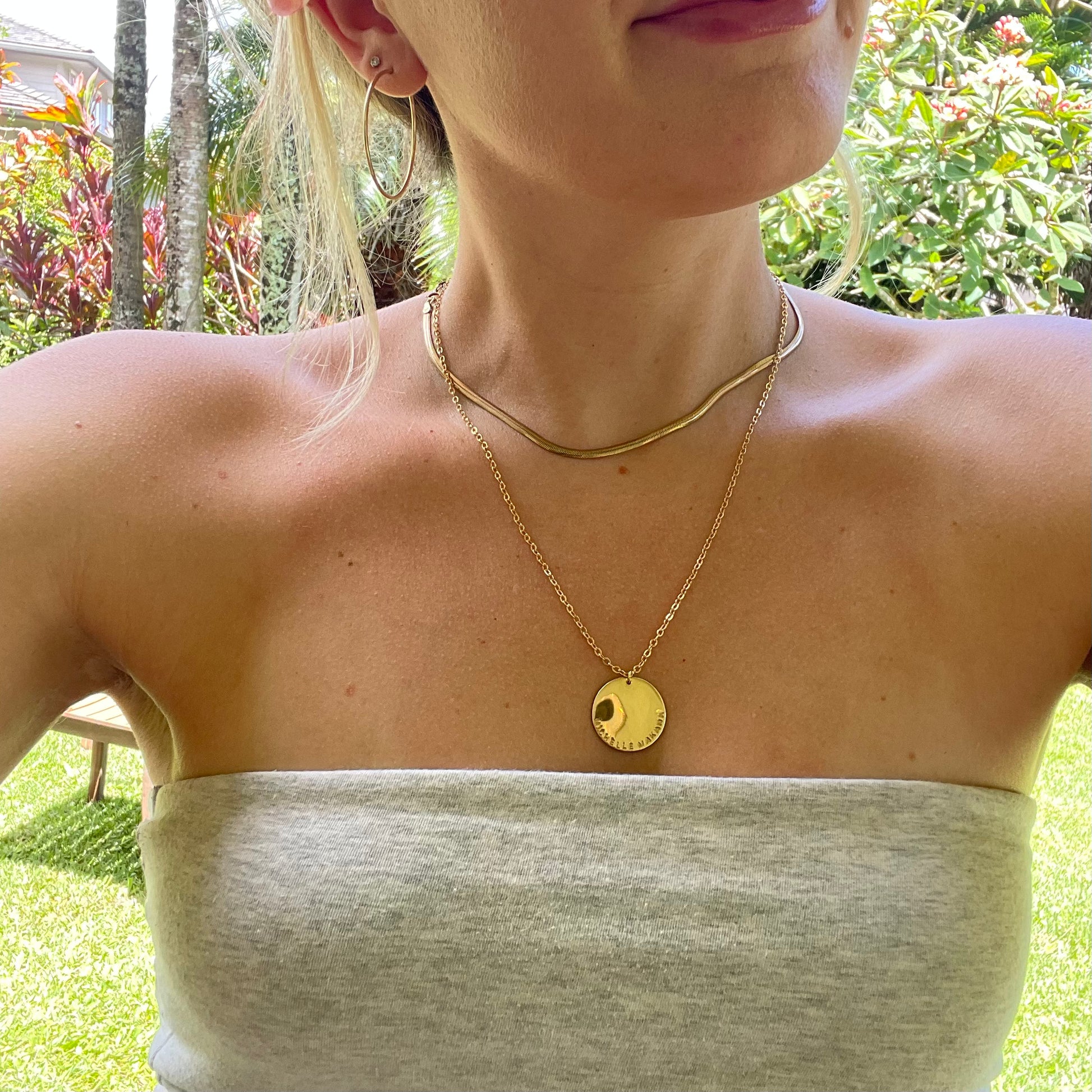 Large Custom Coin Necklace