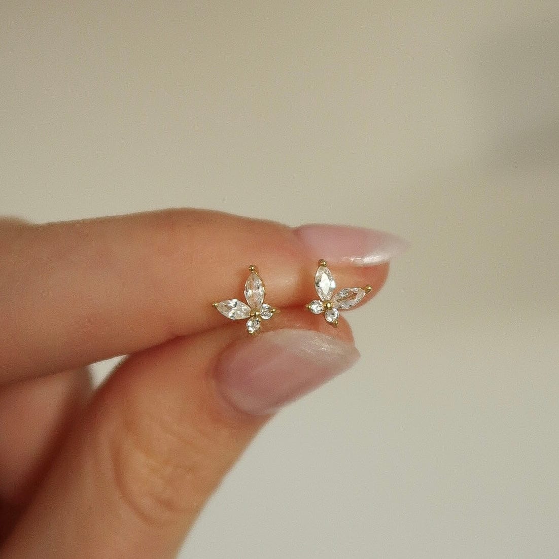 Baby Butterfly Studs - xohanalei