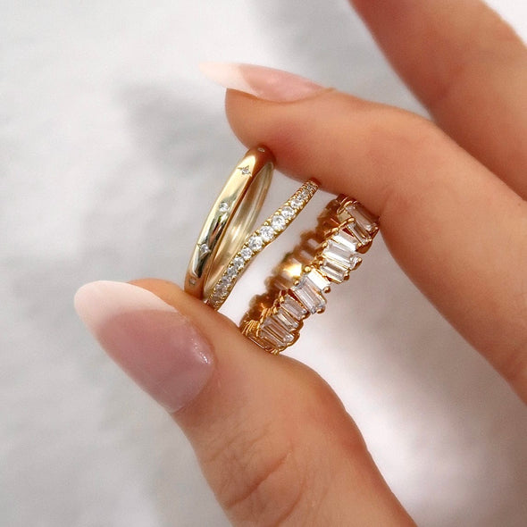 Wavy Pavé Ring