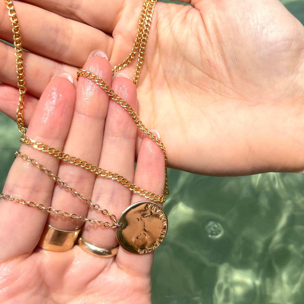 Large Custom Coin Necklace