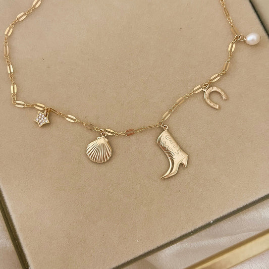 Coastal Cowgirl Charm Necklace