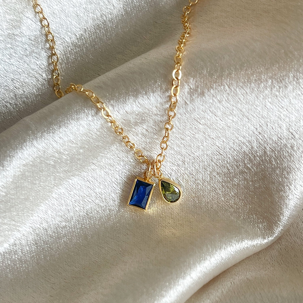 Toi Et Moi Birthstone Necklace