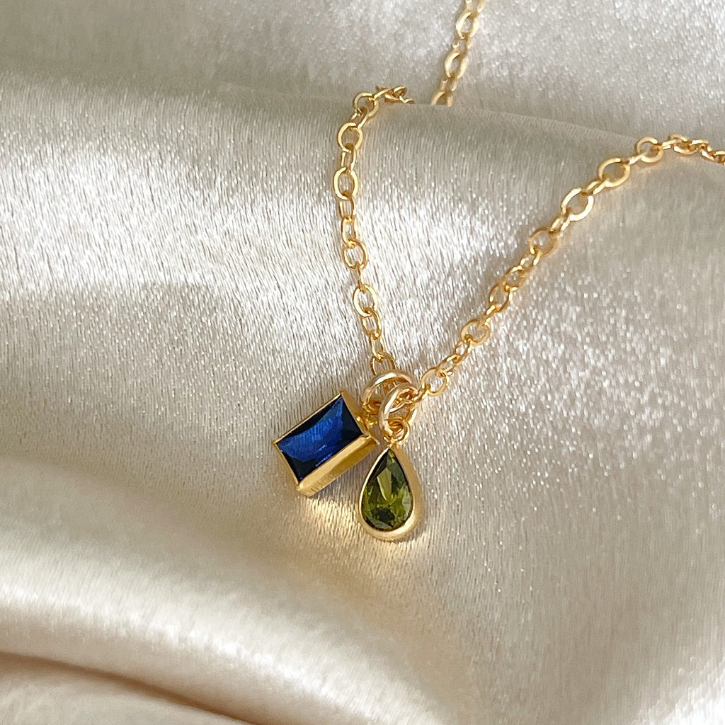 Toi Et Moi Birthstone Necklace