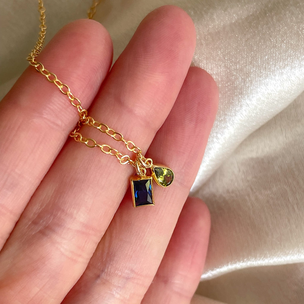 Toi Et Moi Birthstone Necklace