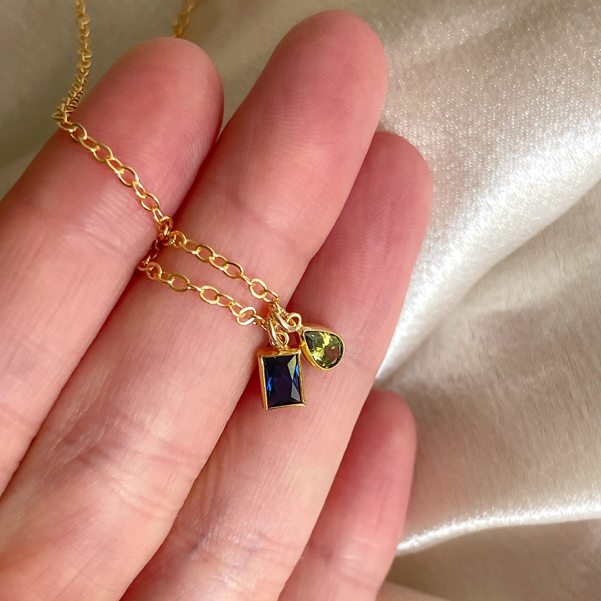 Toi Et Moi Birthstone Necklace