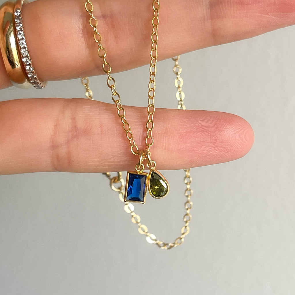 Toi Et Moi Birthstone Necklace