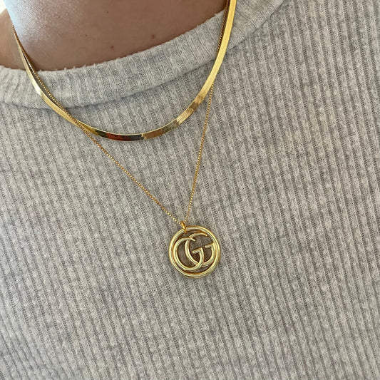 Vintage Repurposed GG Necklace (New Item)
