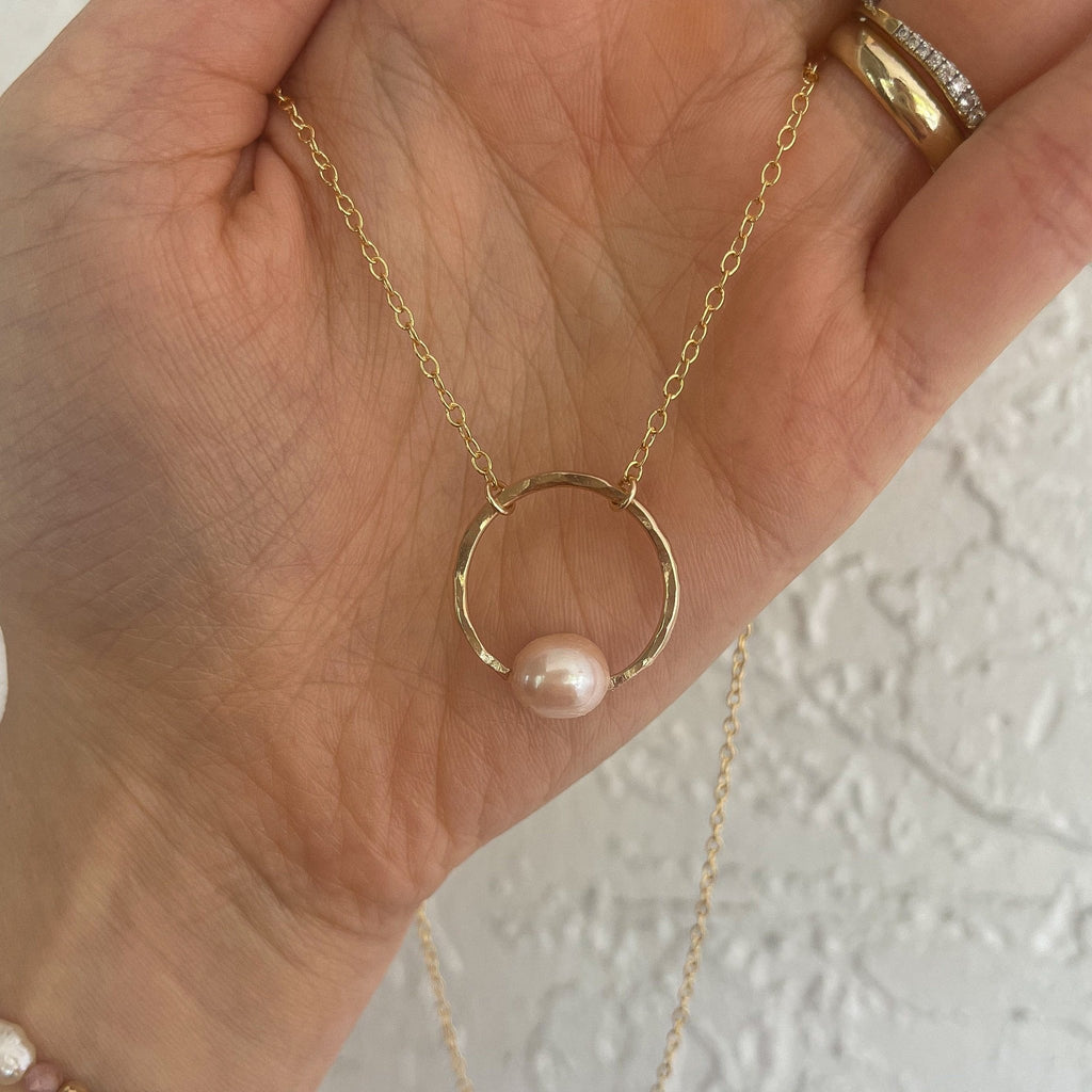 Tahitian Pearl Halo Necklace - xohanalei