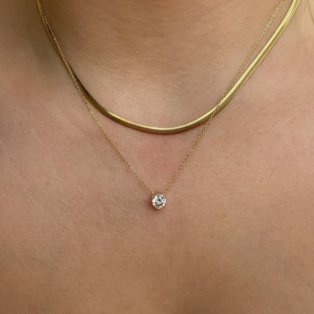 Ellie Solitaire Necklace - xohanalei