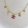 One-of-a-kind Pink CC Charms Necklace