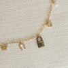 One-of-a-kind Gold Lock Charms Necklace